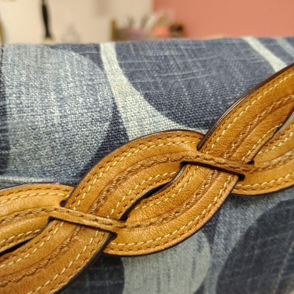 Coach Blue and Brown Crossbody Bag - Picture 8 of 12